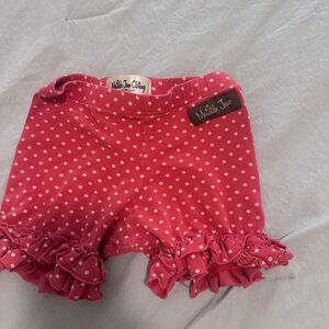 Matilda Jane Red Polka Dot Ruffle Diaper Cover